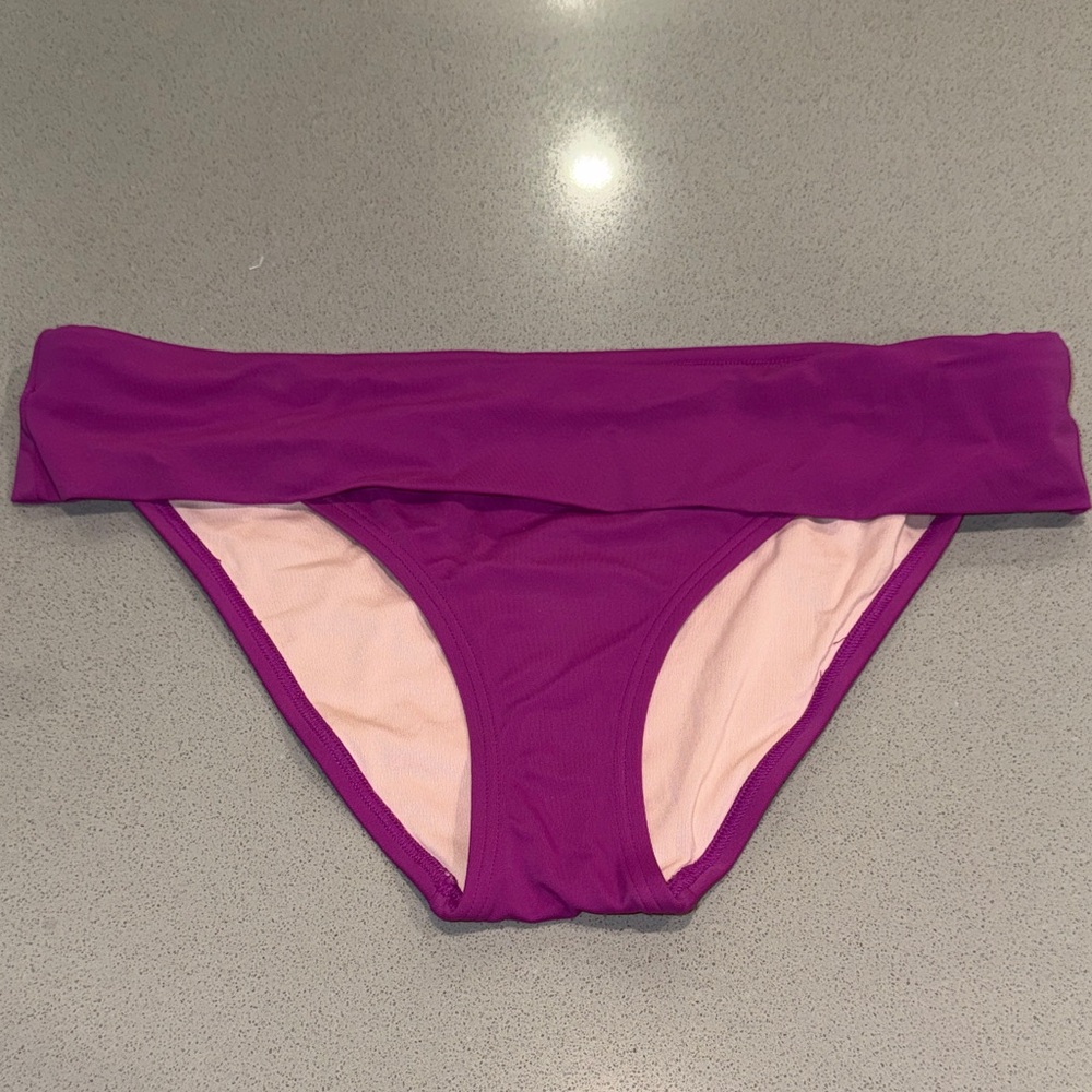 Victoria's Secret Magenta Bikini Bottom Size Medium